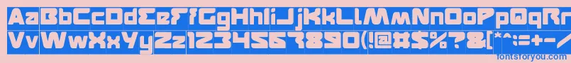 FEATURED Inverse Font – Blue Fonts on Pink Background