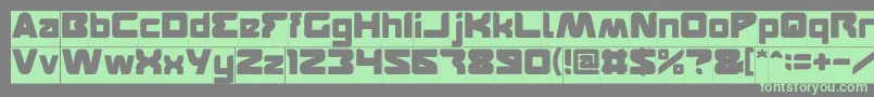 FEATURED Inverse Font – Green Fonts on Gray Background