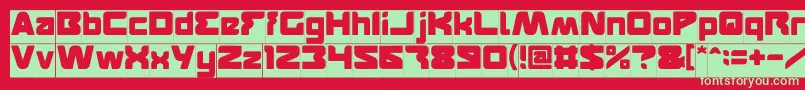 FEATURED Inverse Font – Green Fonts on Red Background