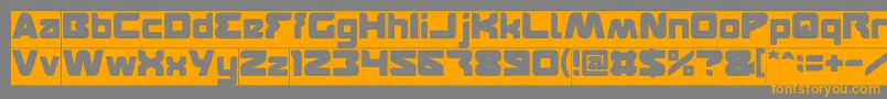 FEATURED Inverse Font – Orange Fonts on Gray Background