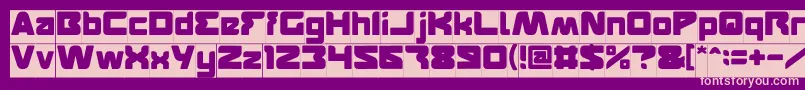 FEATURED Inverse Font – Pink Fonts on Purple Background