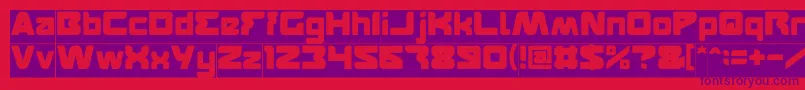 Шрифт FEATURED Inverse – фиолетовые шрифты на красном фоне