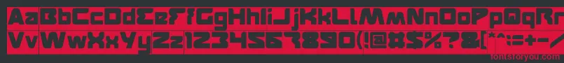 フォントFEATURED Inverse – 黒い背景に赤い文字
