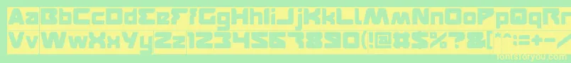 FEATURED Inverse Font – Yellow Fonts on Green Background