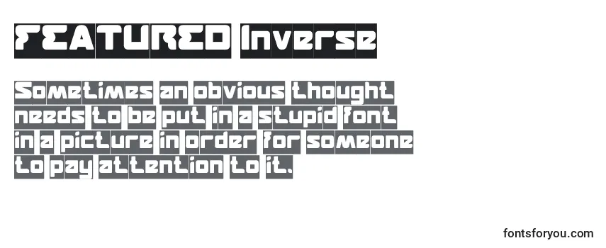 Шрифт FEATURED Inverse