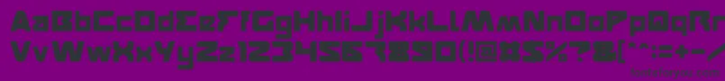 Шрифт FEATURED Light – чёрные шрифты на фиолетовом фоне