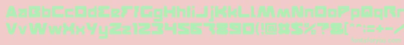 FEATURED Light Font – Green Fonts on Pink Background