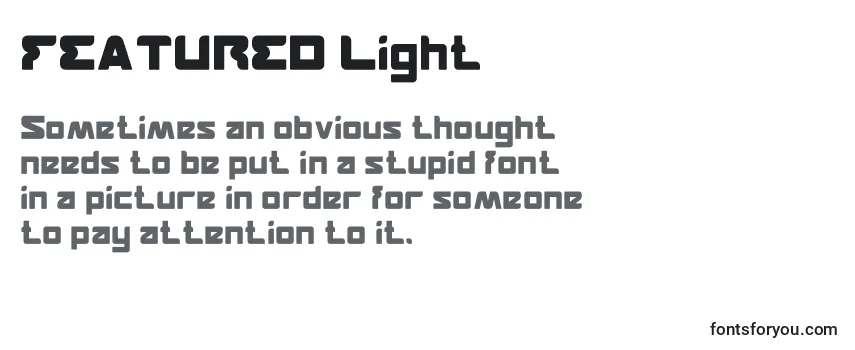 FEATURED Light Font