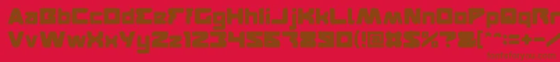 FEATURED Font – Brown Fonts on Red Background