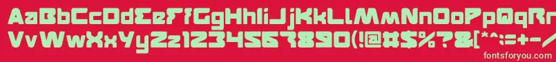 FEATURED Font – Green Fonts on Red Background
