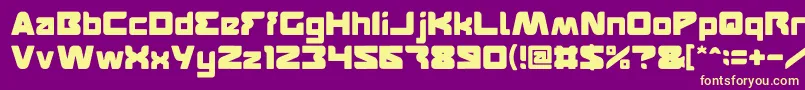 FEATURED Font – Yellow Fonts on Purple Background