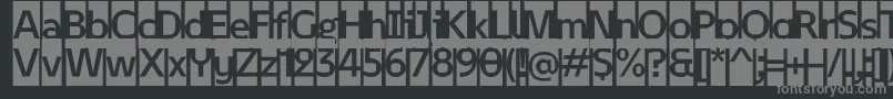 February 2   Initials Personal use Font – Gray Fonts on Black Background