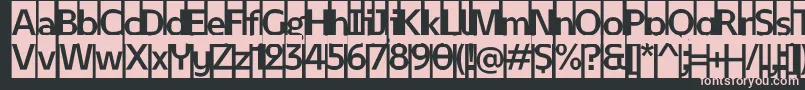 February 2   Initials Personal use Font – Pink Fonts on Black Background
