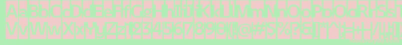 February 2   Initials Personal use Font – Pink Fonts on Green Background