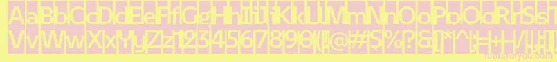 February 2   Initials Personal use Font – Pink Fonts on Yellow Background