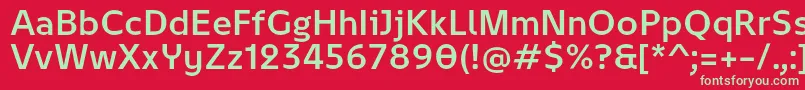 フォントFebruary 2   Normal Personal use – 赤い背景に緑の文字