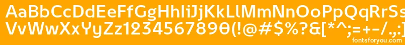 February 2   Normal Personal use Font – White Fonts on Orange Background