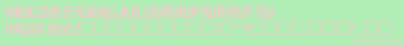 FEC     -fontti – vaaleanpunaiset fontit vihreällä taustalla
