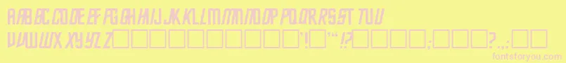 FEC      Font – Pink Fonts on Yellow Background