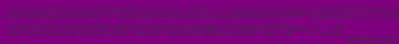 federalblue3dital Font – Black Fonts on Purple Background