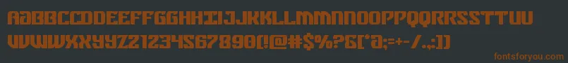 federalbluebold Font – Brown Fonts on Black Background