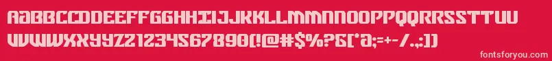 federalbluebold Font – Pink Fonts on Red Background
