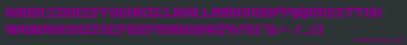 federalbluebold Font – Purple Fonts on Black Background