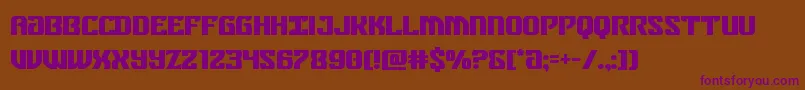 federalbluebold Font – Purple Fonts on Brown Background