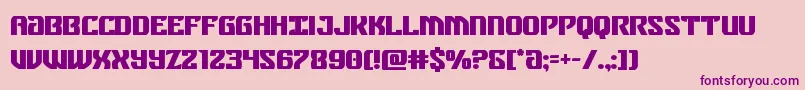 federalbluebold Font – Purple Fonts on Pink Background