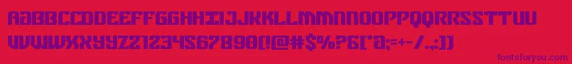 Шрифт federalbluebold – фиолетовые шрифты на красном фоне
