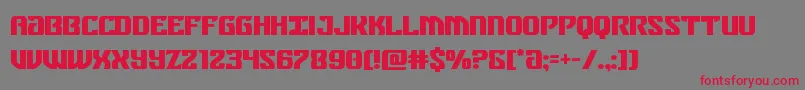 federalbluebold Font – Red Fonts on Gray Background