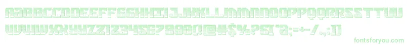 federalbluechrome Font – Green Fonts on White Background