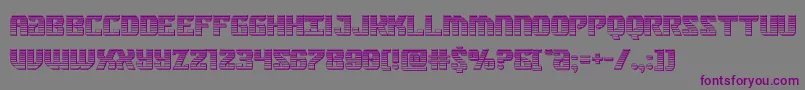 federalbluechrome Font – Purple Fonts on Gray Background