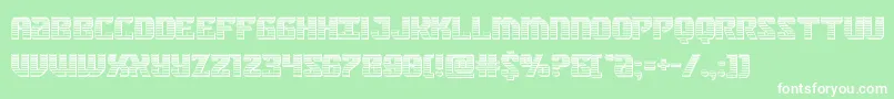 federalbluechrome Font – White Fonts on Green Background