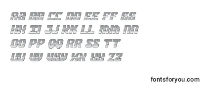 Federalbluechromeital Font