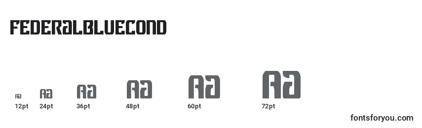 Federalbluecond Font Sizes