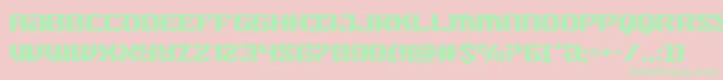 federalblueexpand Font – Green Fonts on Pink Background