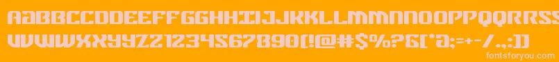 federalblueexpand Font – Pink Fonts on Orange Background