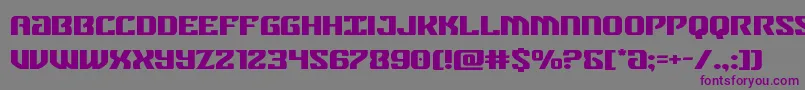 federalblueexpand Font – Purple Fonts on Gray Background