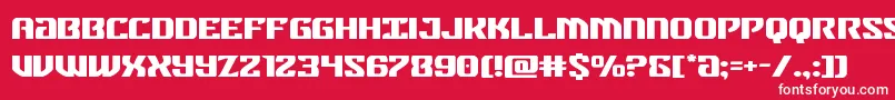 federalblueexpand Font – White Fonts on Red Background