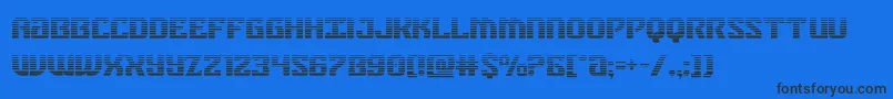 federalbluegrad Font – Black Fonts on Blue Background