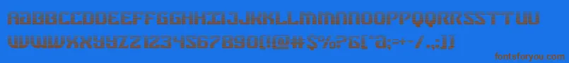 federalbluegrad Font – Brown Fonts on Blue Background