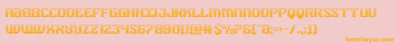 federalbluegrad Font – Orange Fonts on Pink Background