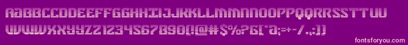 federalbluegrad Font – Pink Fonts on Purple Background