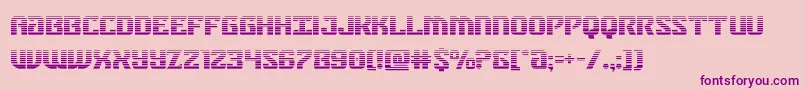 federalbluegrad Font – Purple Fonts on Pink Background