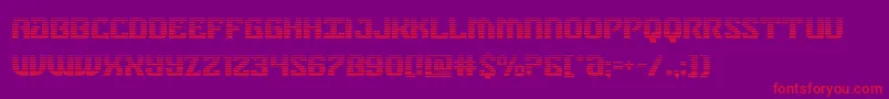 federalbluegrad Font – Red Fonts on Purple Background