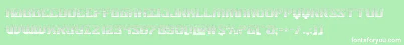 federalbluegrad Font – White Fonts on Green Background