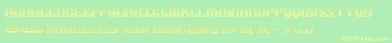 federalbluegrad Font – Yellow Fonts on Green Background