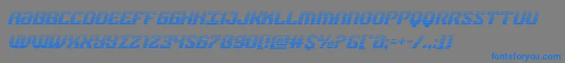 federalbluegradital Font – Blue Fonts on Gray Background
