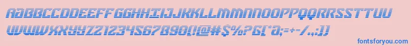 Шрифт federalbluegradital – синие шрифты на розовом фоне
